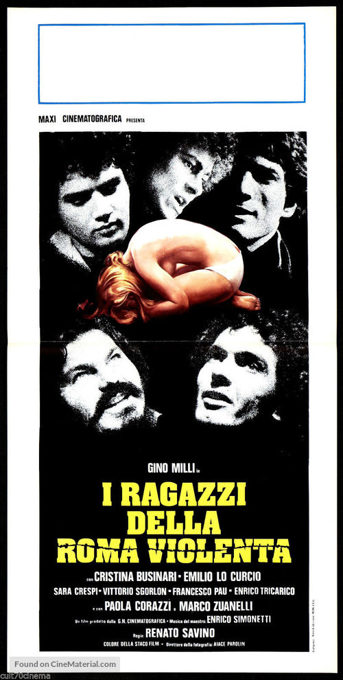 I ragazzi della Roma violenta - Italian Movie Poster