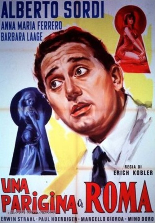 Una parigina a Roma - Italian Movie Poster