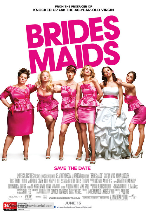 Bridesmaids - New Zealand Movie Poster