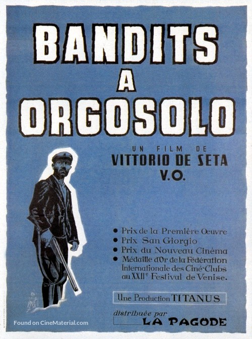 Banditi a Orgosolo - French Movie Poster