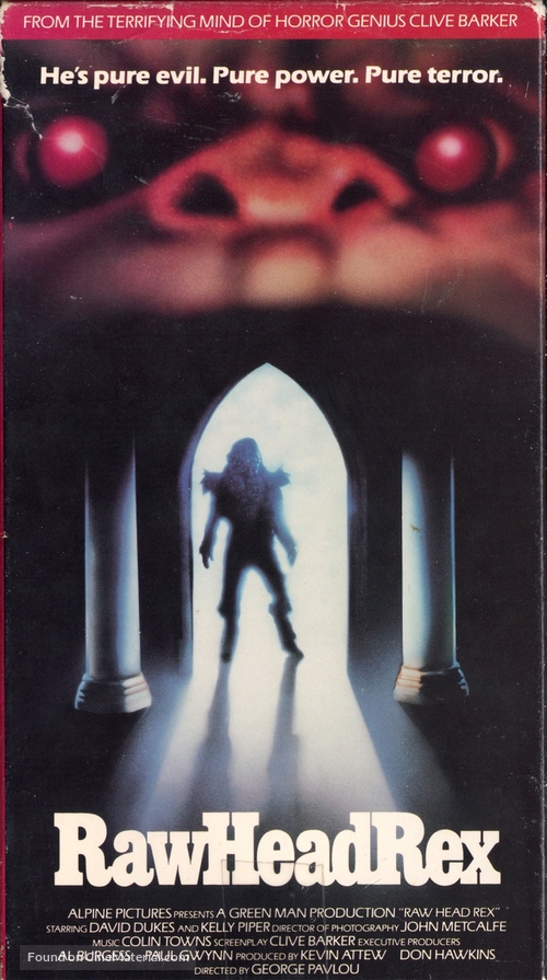 Rawhead Rex - VHS movie cover