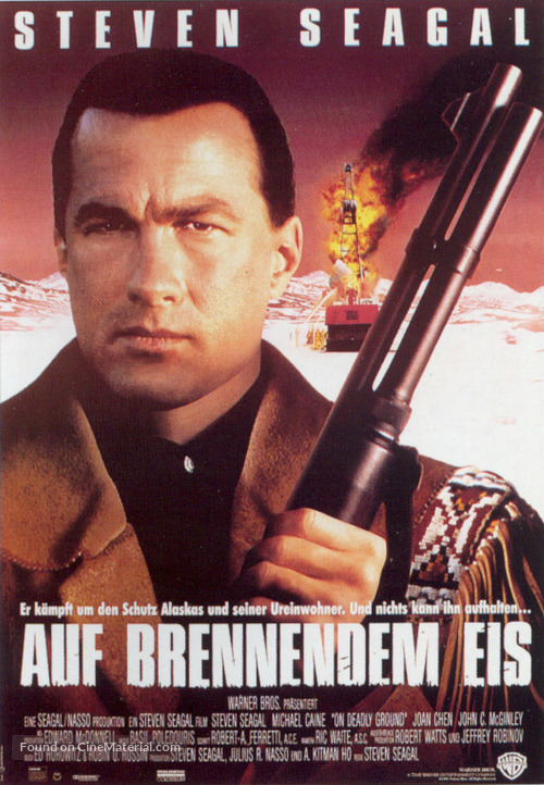 On Deadly Ground - German Movie Poster