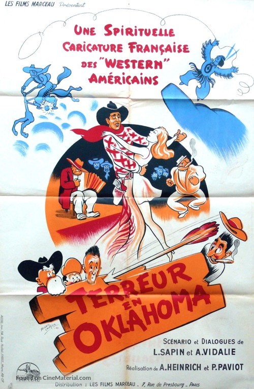Terreur en Oklahoma - French Movie Poster