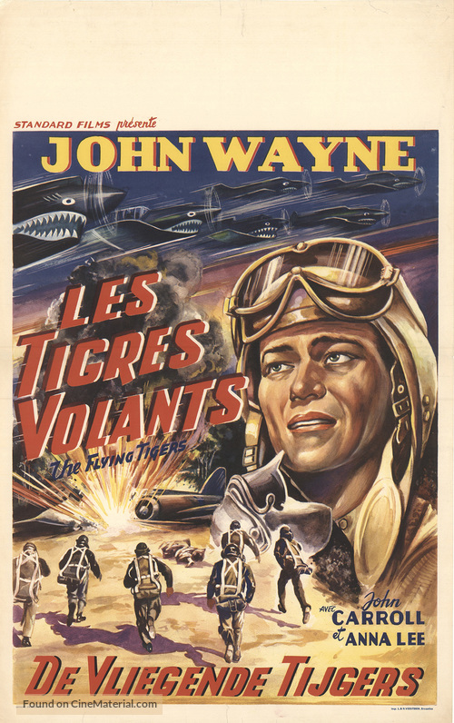 Flying Tigers - Belgian Movie Poster