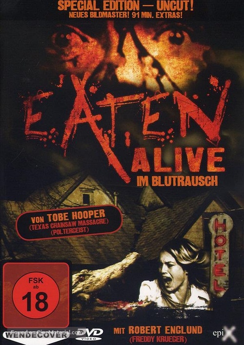 Eaten Alive - German DVD movie cover