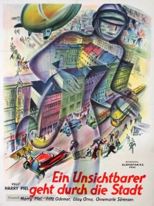 Ein Unsichtbarer geht durch die Stadt - German Movie Poster
