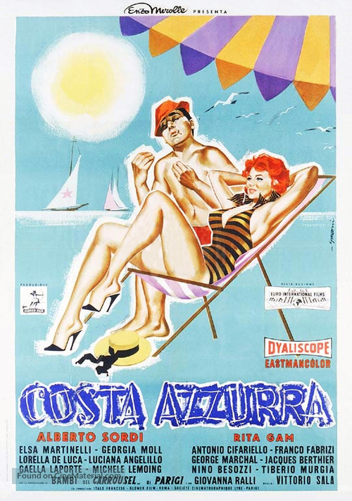 Costa Azzurra - Italian Theatrical movie poster