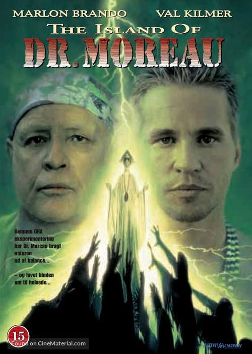 The Island of Dr. Moreau - Danish DVD movie cover