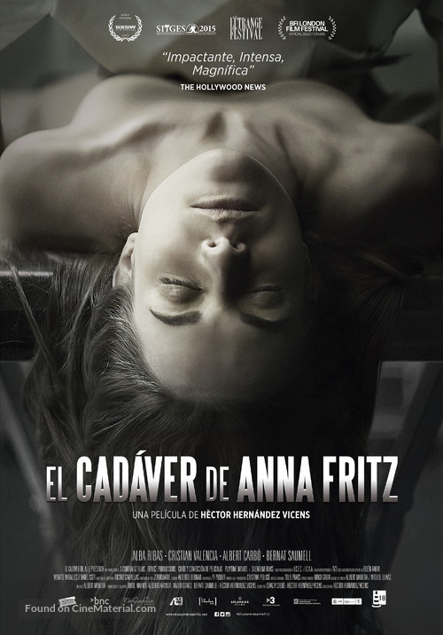 The Corpse of Anna Fritz - Spanish Movie Poster