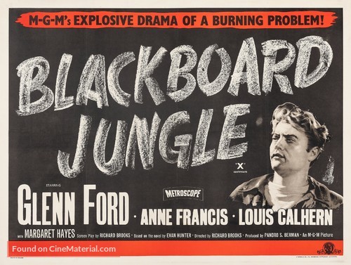 Blackboard Jungle - British Movie Poster