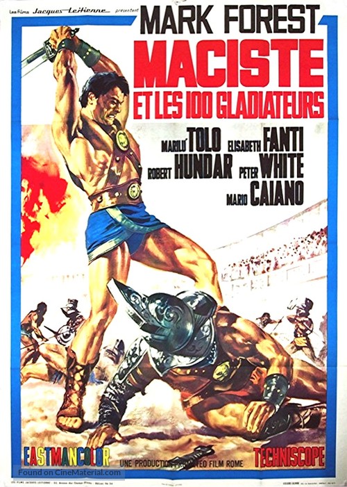 Maciste, gladiatore di Sparta - French Movie Poster