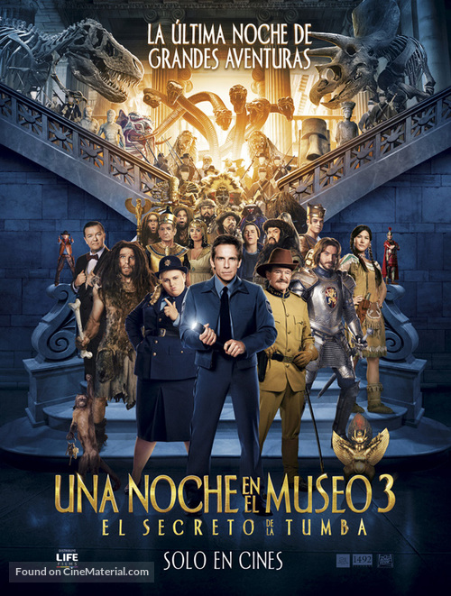 Night at the Museum: Secret of the Tomb - Uruguayan Movie Poster