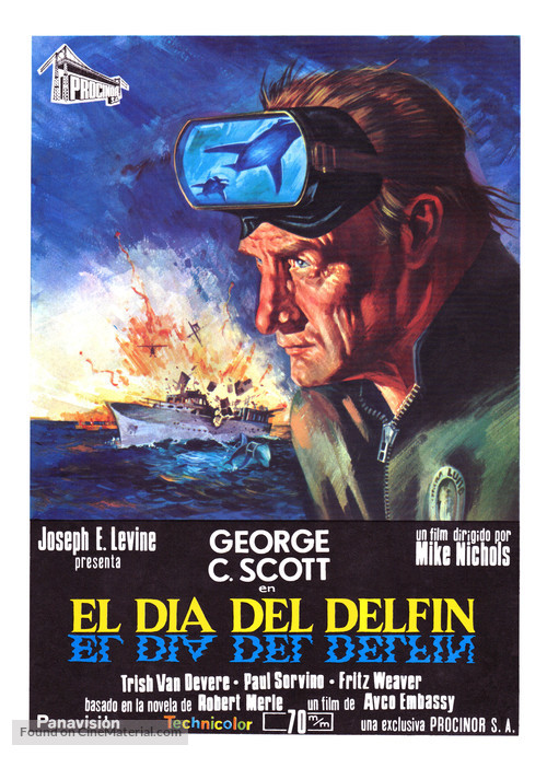 The Day of the Dolphin - Spanish Movie Poster