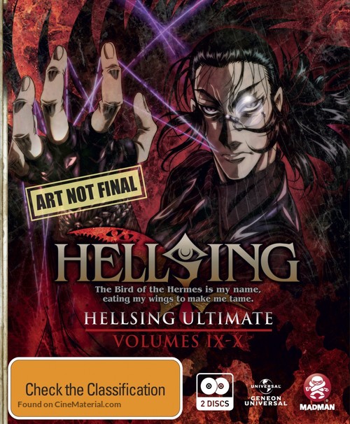 &quot;Hellsing Ultimate OVA Series&quot; - Australian Blu-Ray movie cover