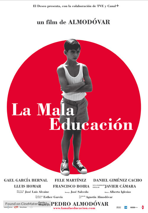 La mala educaci&oacute;n - Spanish Movie Poster