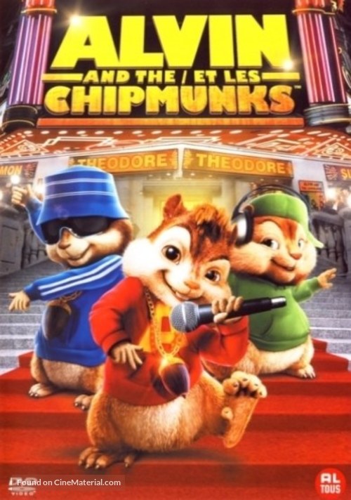 Alvin and the Chipmunks - Belgian DVD movie cover