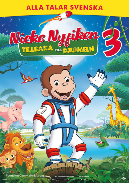 Curious George 3: Back to the Jungle - Swedish Movie Poster