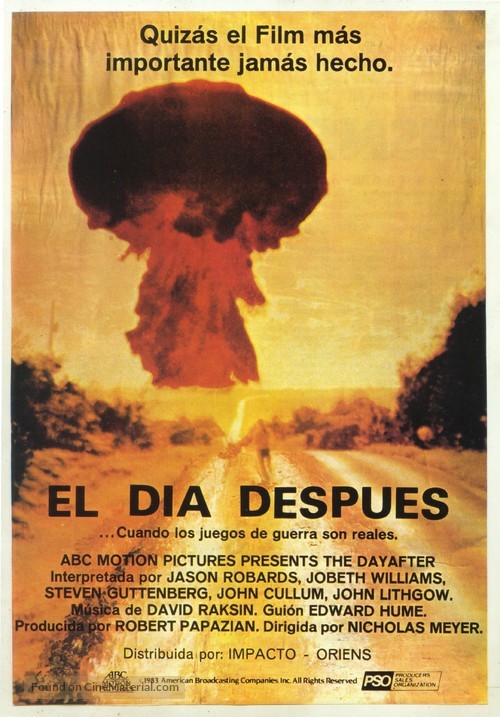 The Day After - Spanish Movie Poster