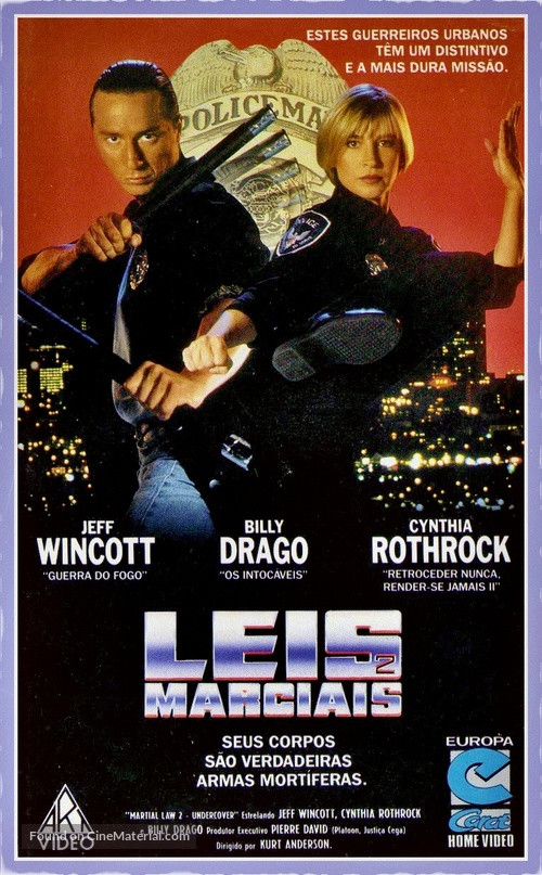 Martial Law II: Undercover - Brazilian VHS movie cover