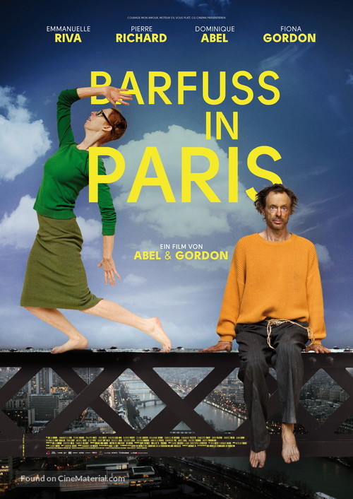 Paris pieds nus - German Movie Poster