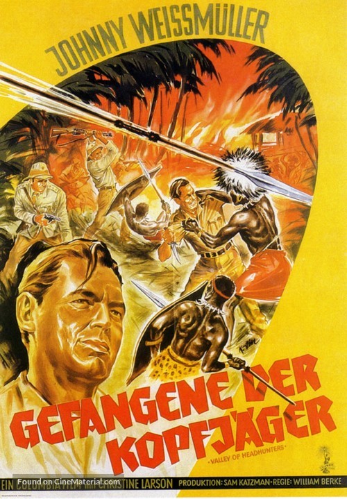 Valley of Head Hunters - German Movie Poster