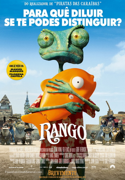 Rango - Portuguese Movie Poster