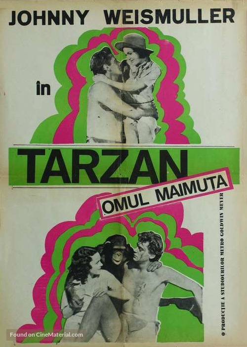 Tarzan the Ape Man - Romanian Movie Poster