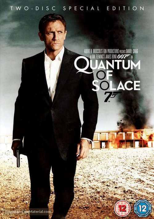 Quantum of Solace - British DVD movie cover