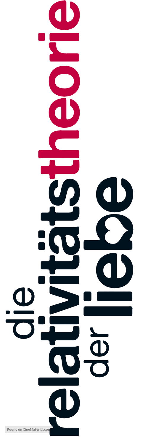 Die Relativit&auml;tstheorie der Liebe - German Logo