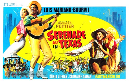 S&eacute;r&eacute;nade au Texas - Belgian Movie Poster