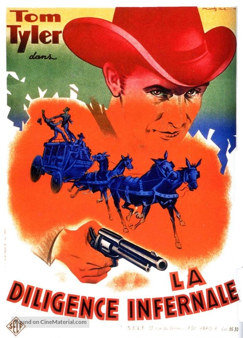 Galloping Thru - French Movie Poster
