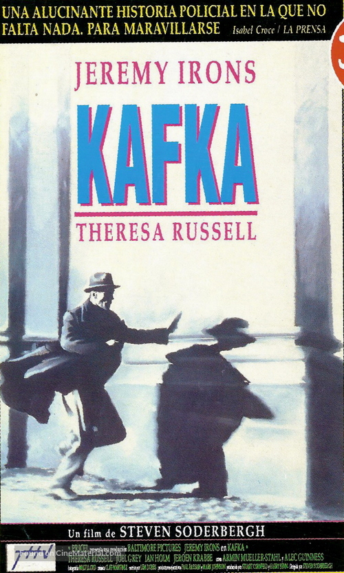 Kafka - Argentinian VHS movie cover