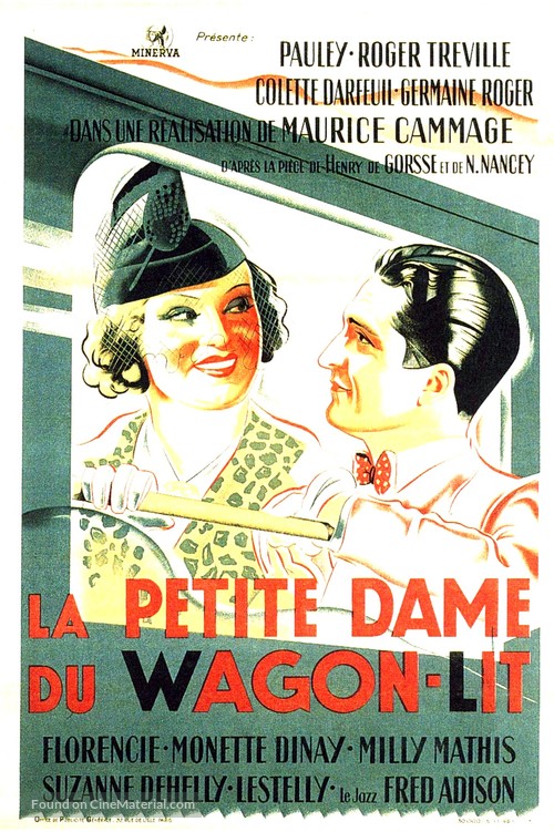 La petite dame du wagon-lit - French Movie Poster