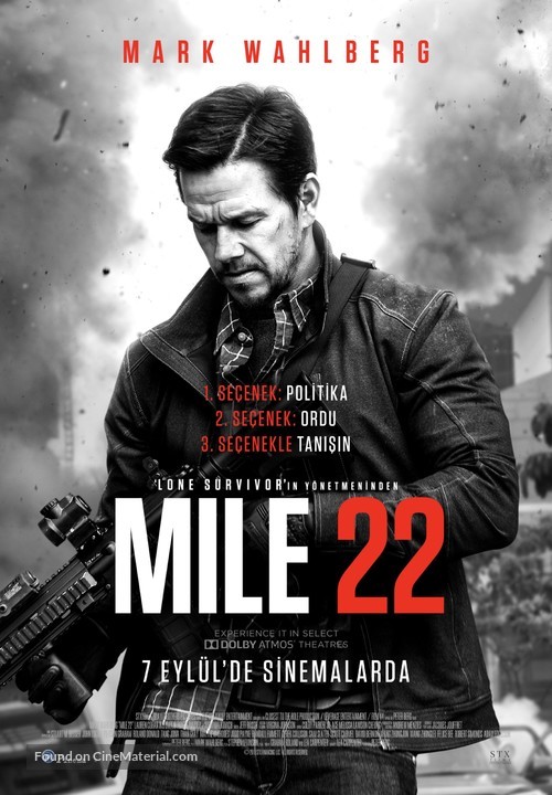 Mile 22 - Turkish Movie Poster