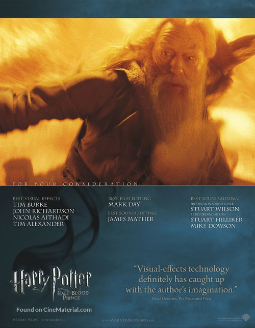 Harry Potter and the Half-Blood Prince - For your consideration movie poster