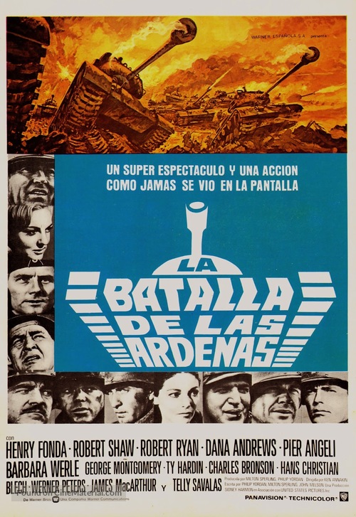 Battle of the Bulge - Spanish Movie Poster