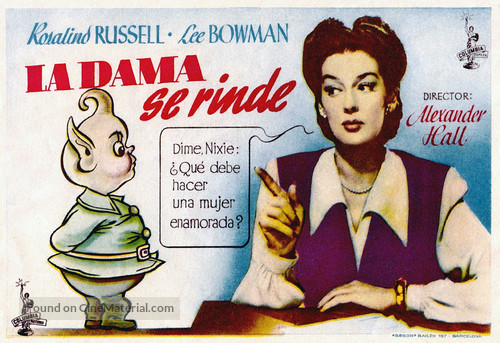 She Wouldn&#039;t Say Yes - Spanish Movie Poster