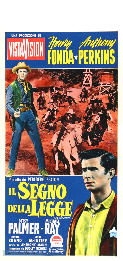 The Tin Star - Italian Movie Poster