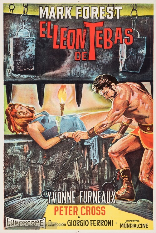 Leone di Tebe - Argentinian Movie Poster