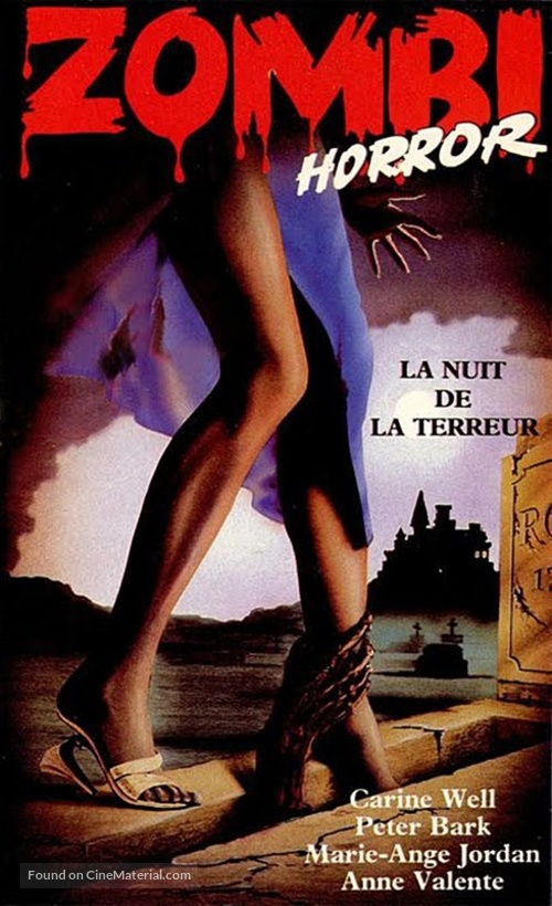 Le notti del terrore - French VHS movie cover