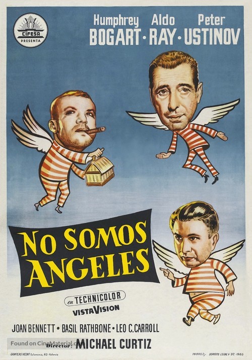 We&#039;re No Angels - Spanish Movie Poster