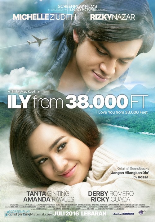 I Love You from 38000 Feet - Indonesian Movie Poster