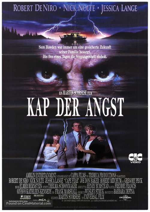 Cape Fear - German VHS movie cover