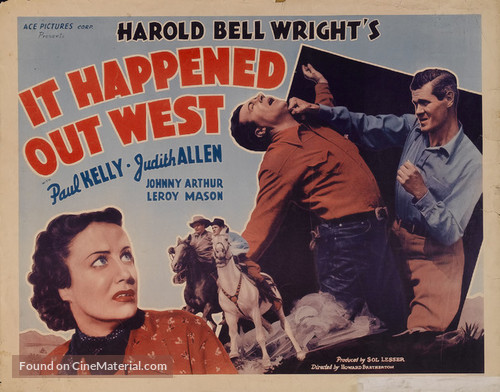 It Happened Out West - Re-release movie poster