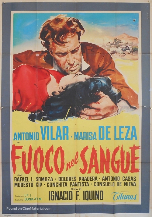 Fuego en la sangre - Italian Movie Poster