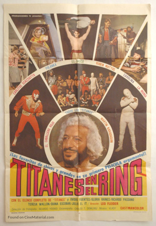 Titanes en el ring - Argentinian Movie Poster