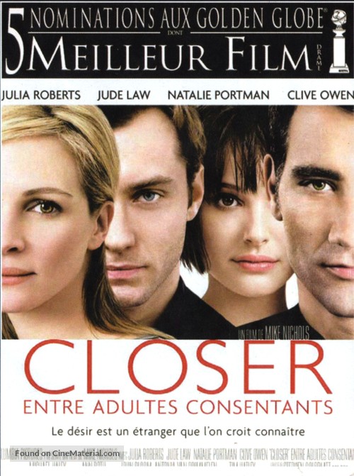 Closer - French Movie Poster