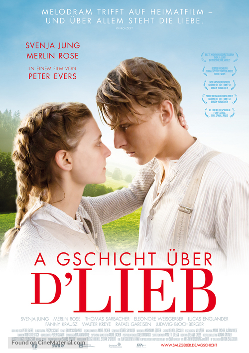 A Gschicht &uuml;ber d&#039;Lieb - German Movie Poster