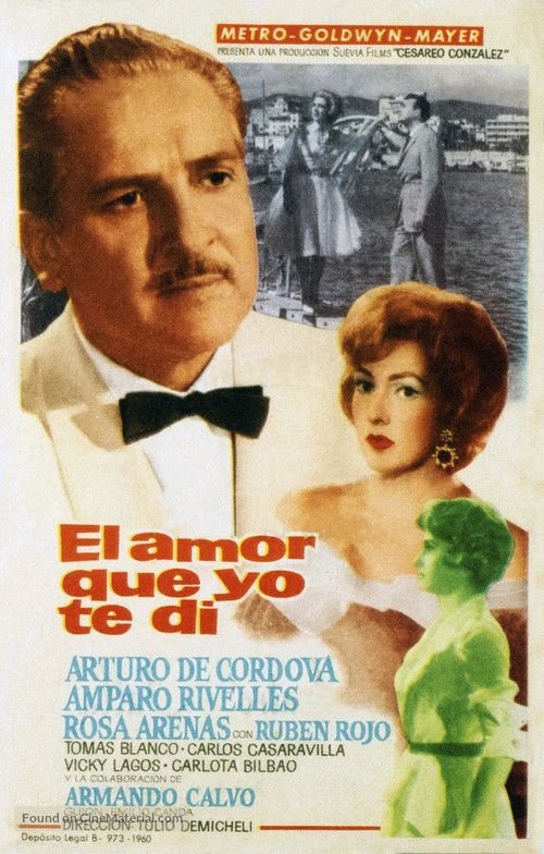 El amor que yo te di - Spanish Movie Poster