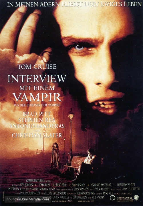 Interview With The Vampire - German Movie Poster